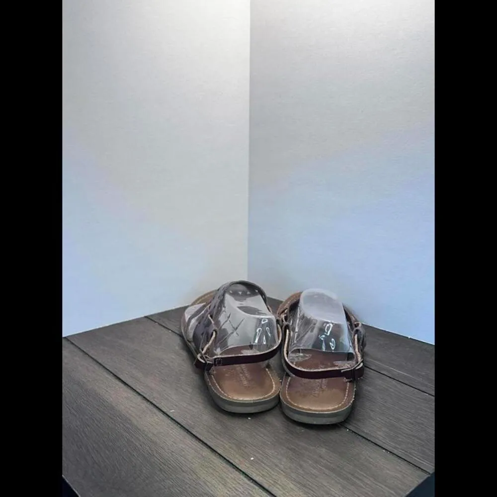 American Eagle‎ brown leather sandals women's size 7.5 - Image 3