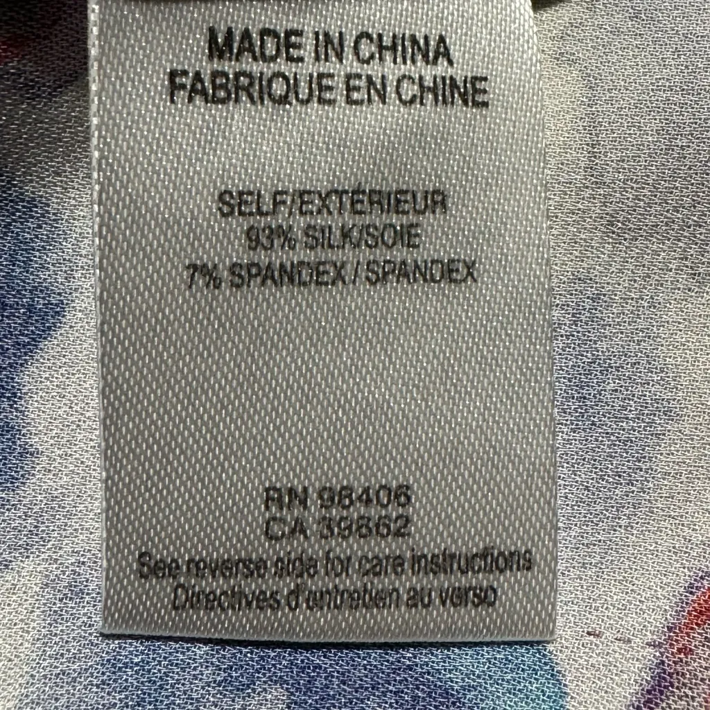 Theory multicolor Sleeveless Silk Blend  Blouse‎ Top Size small - Image 11