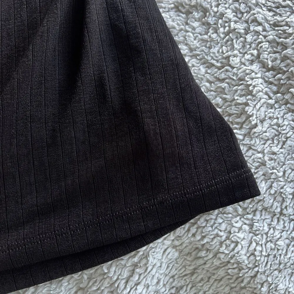 Free People Intimately Dress Medium Black Thin Strappy Tie Back Mini Dress NWT - Image 6