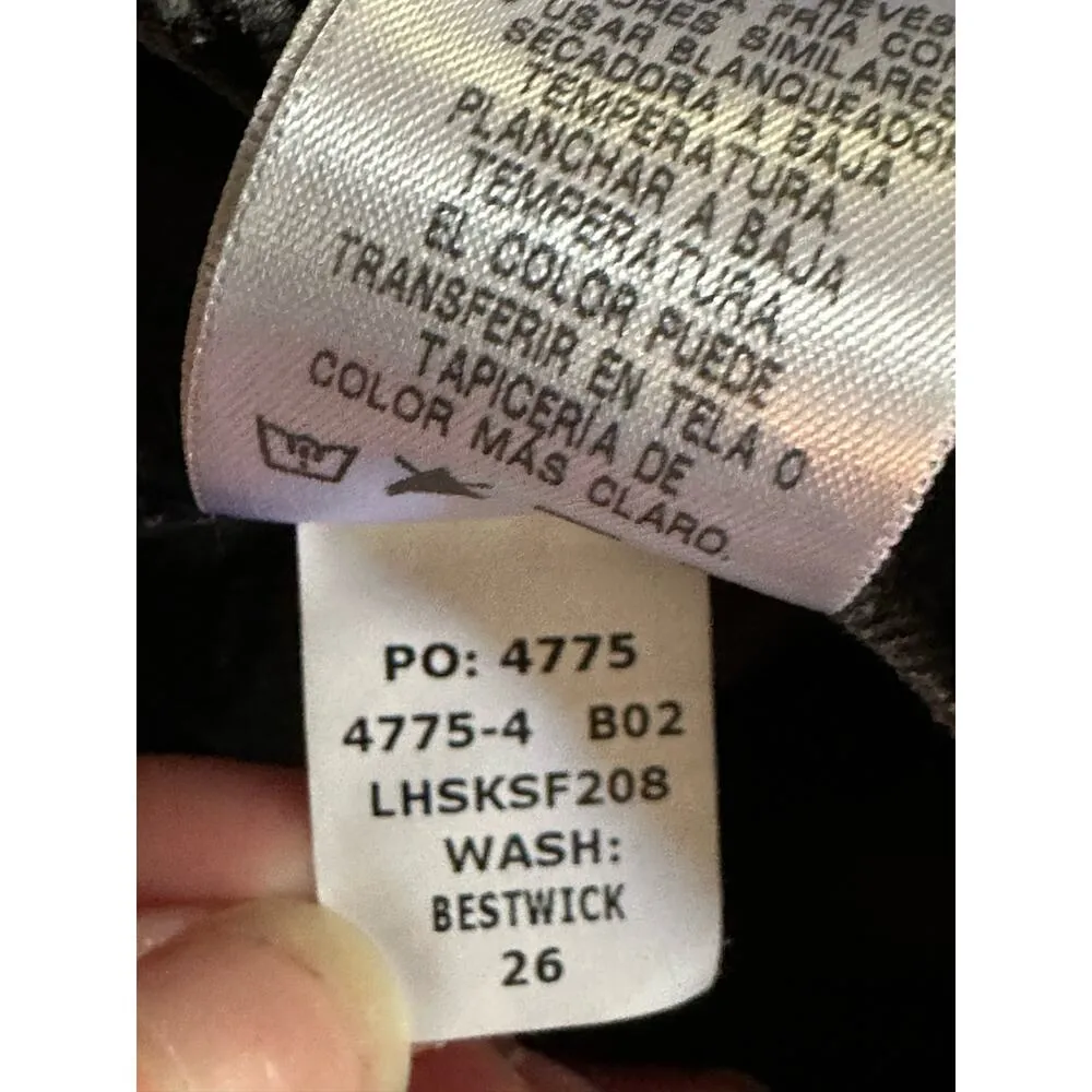 Frame Black Dark Wash Double Snap Fly ‘Le High Skinny’ High Rise Jeans Size 26 - Image 4