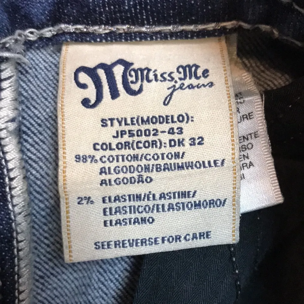 Miss Me Women’s Rhinestone Embellished Camouflage Detail Boot Cut Denim Jeans - Image 12