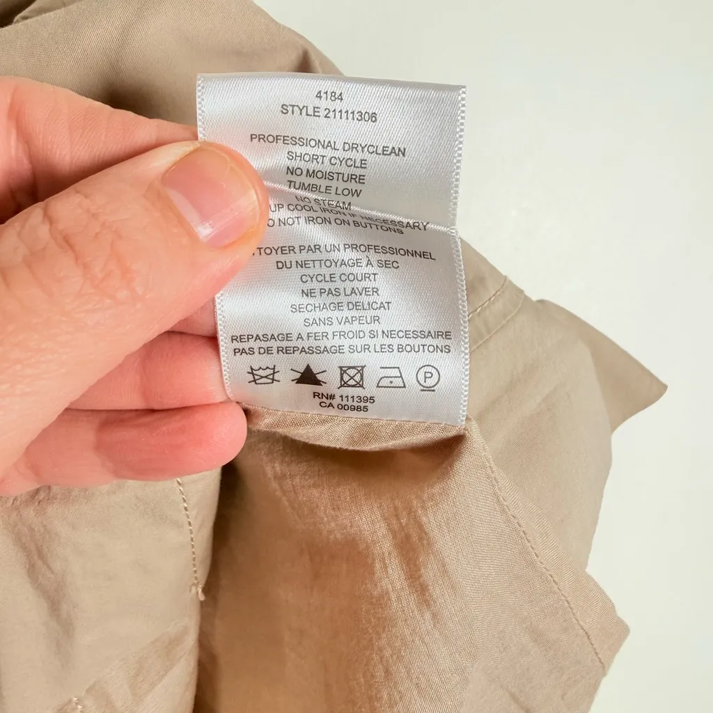 Tory Burch Beige Button Front Utility Skirt - Image 8