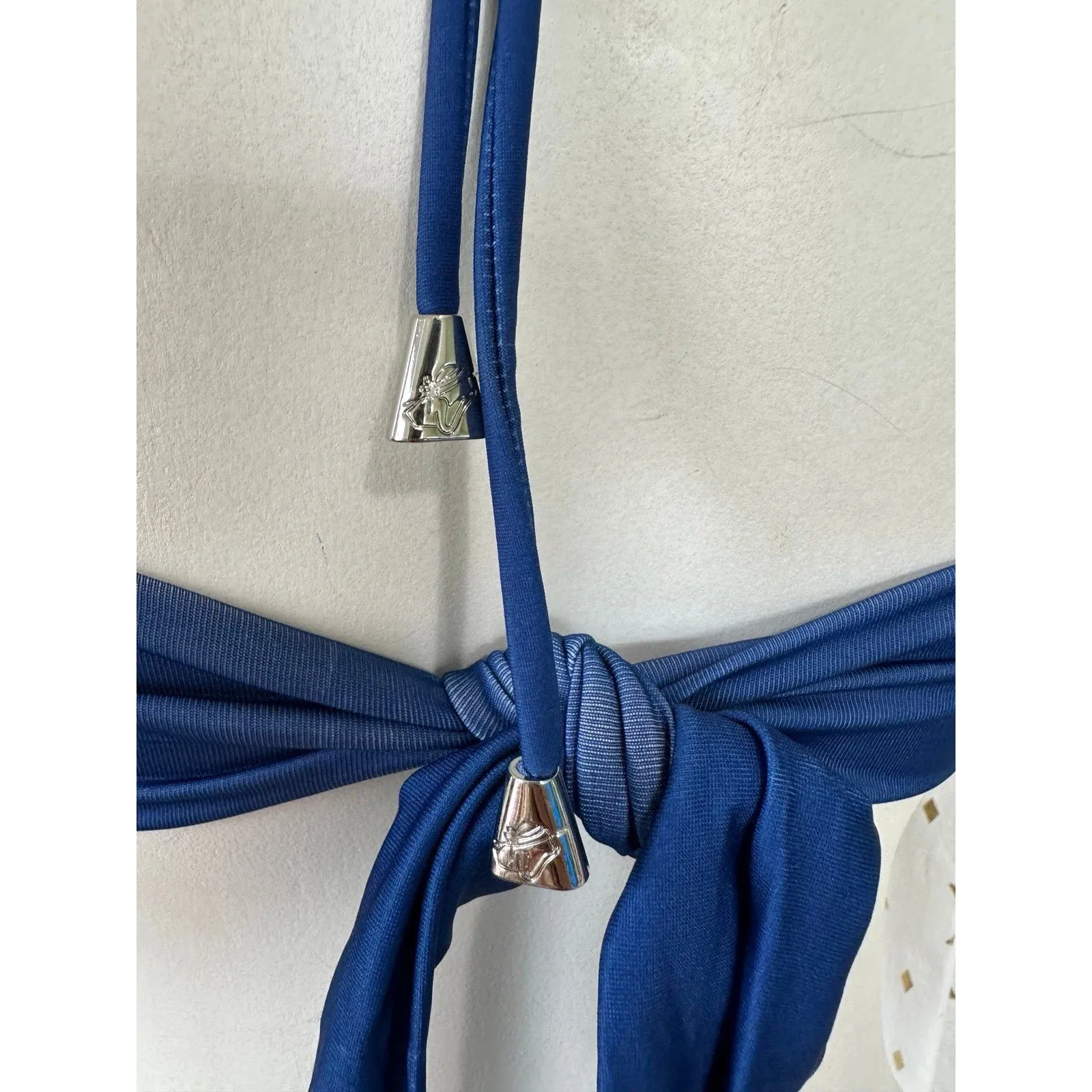 NWT Loco Boutique Hawaii Hawaiian Hibiscus Long Flounce Bandeau Bikini Top S - Image 4