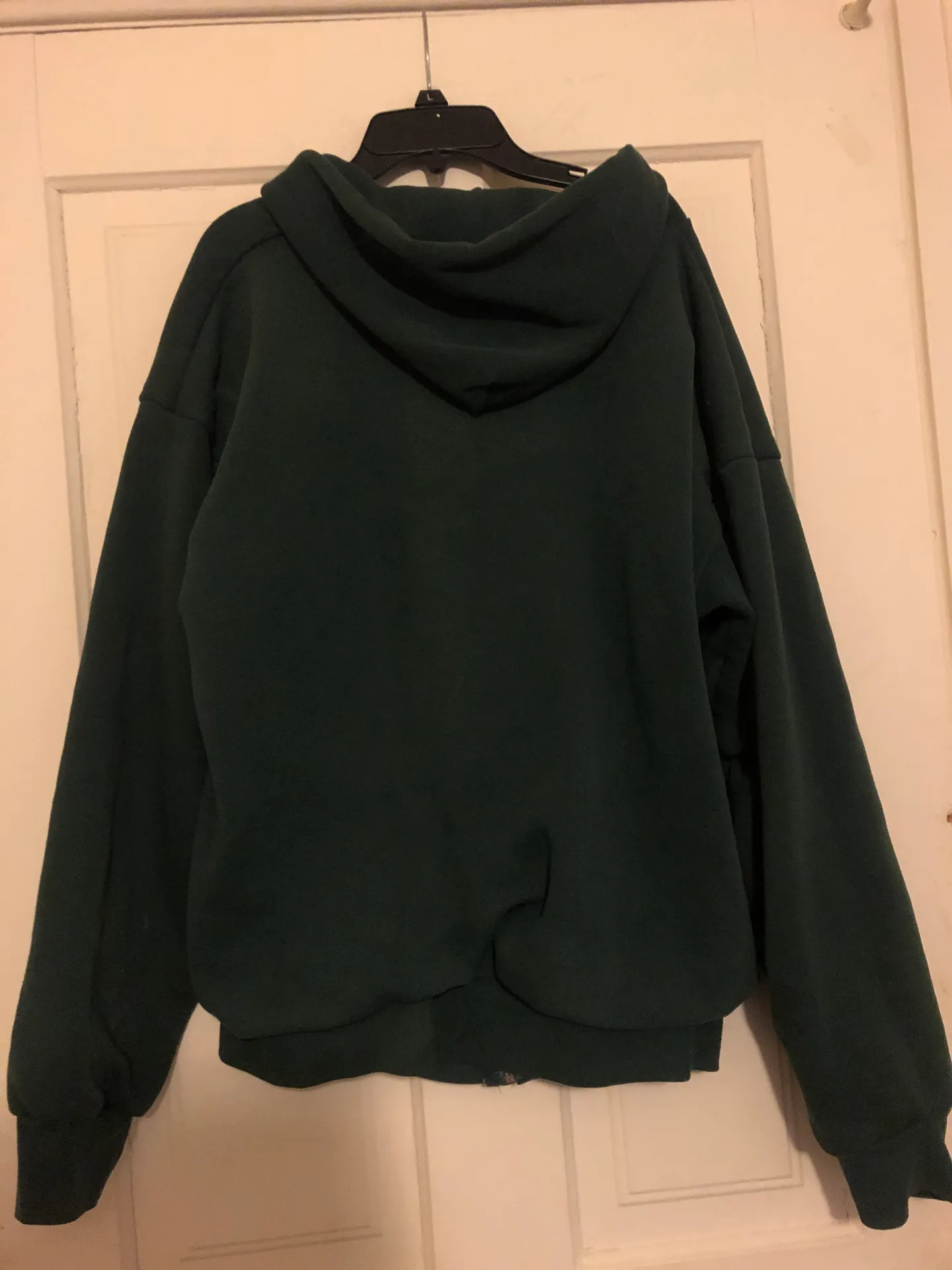 Dark Green Oversized Zip up - Image 5