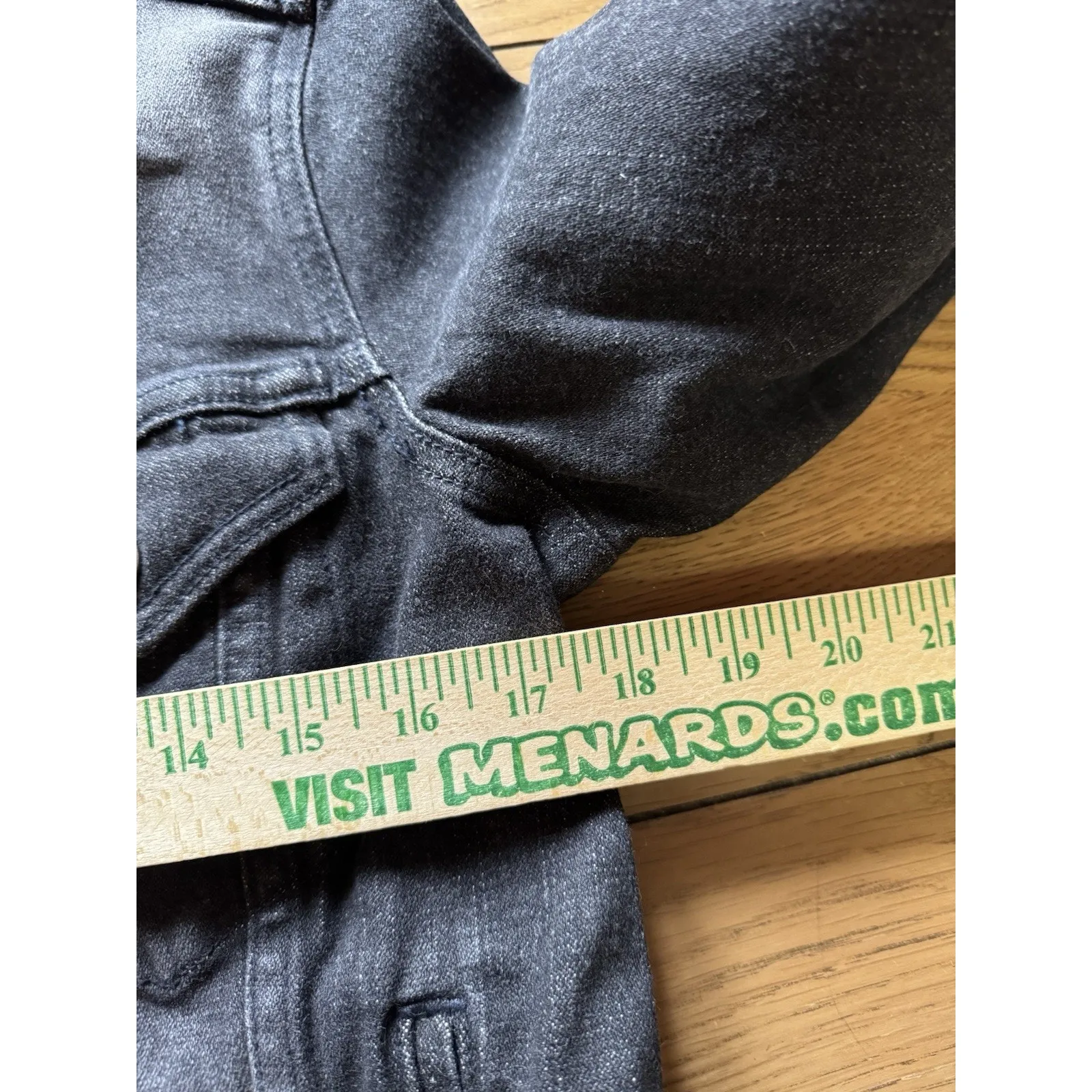 LEVI Strauss & Co Women Size Medium Original Denim Trucker Jean Jacket Grunge - Image 6