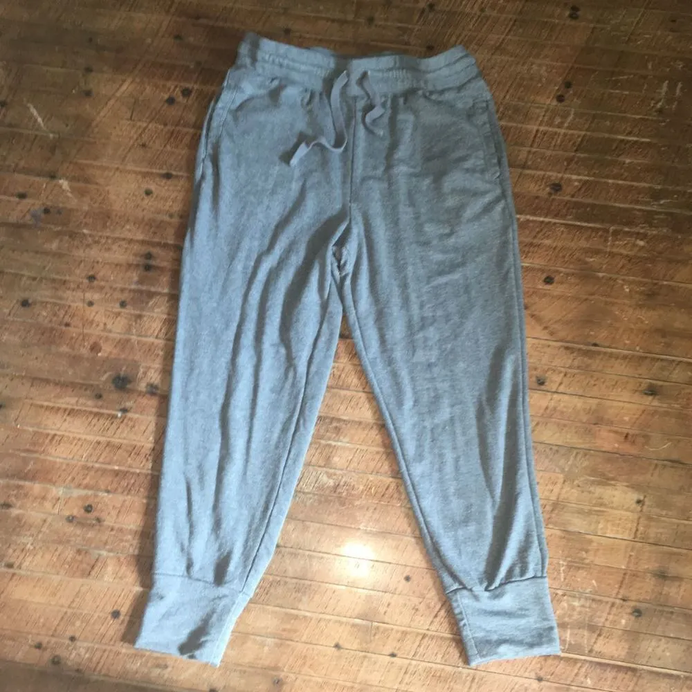 Fabletics gray drawstring waist size L athletic joggers - Image 2