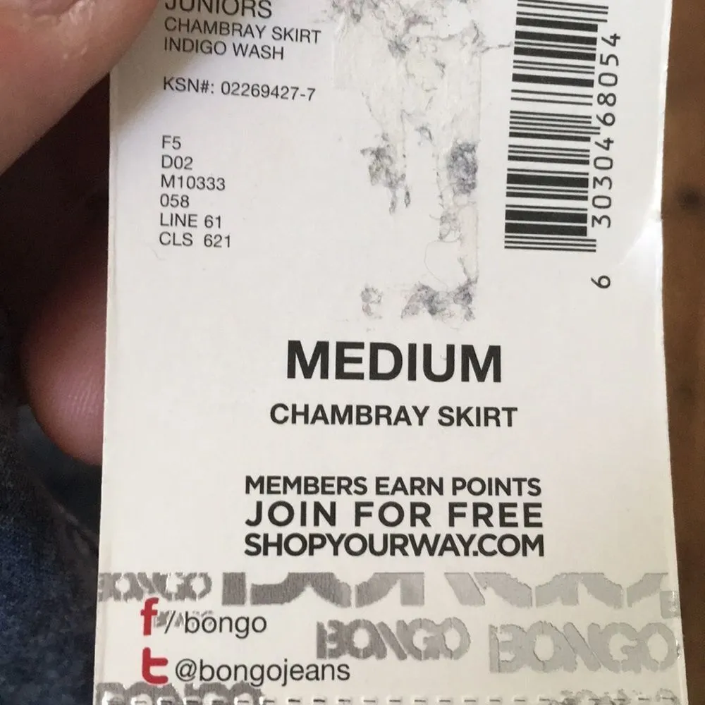 Bongo NWT mini denim Y2K acid wash skirt - Image 3