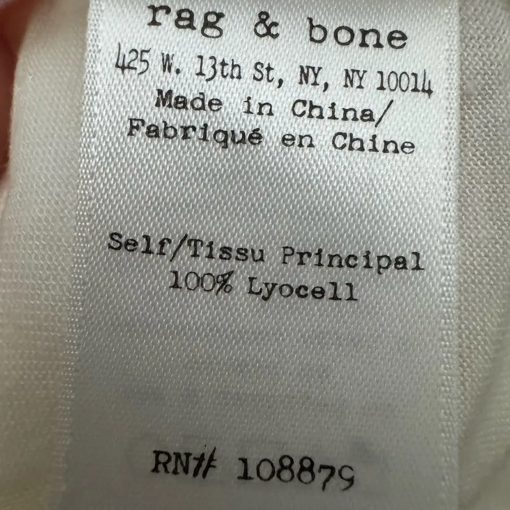 NWT rag & bone Cold Shoulder Short Twist Sleeve Canyon Tee in Blanc - Image 5