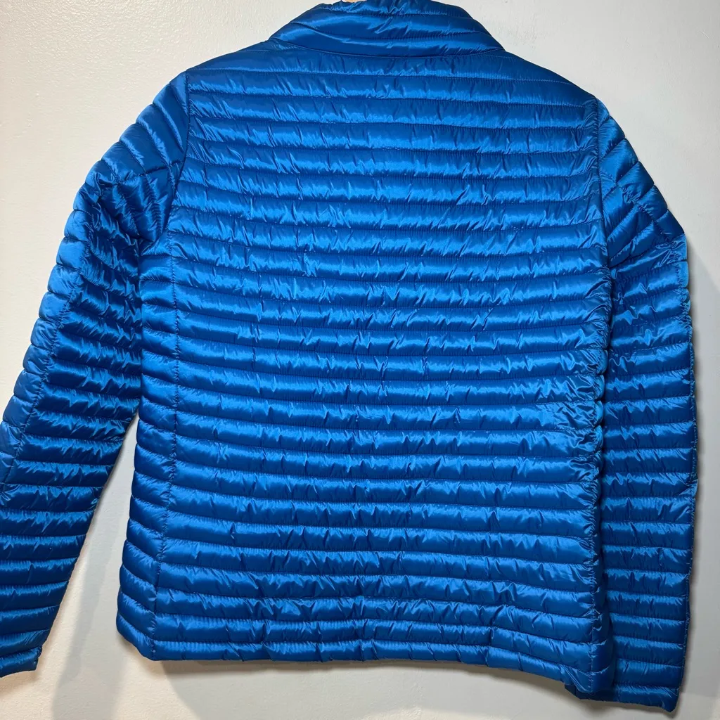 Save The Duck Women's Ultra Light Puffer Blue Plumtech Jacket Size 1 Small - Image 6