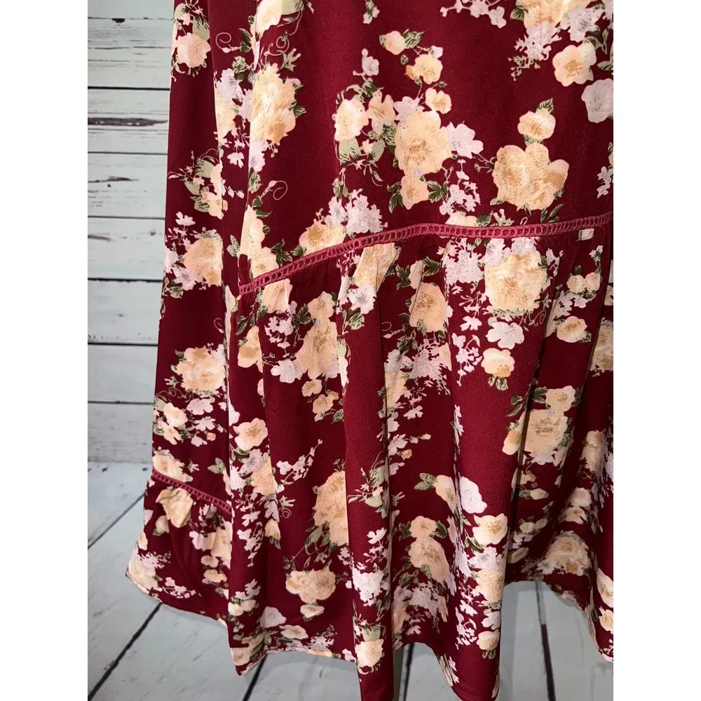 NWT Suzanne Betro Weekend Shirt Plus Size 2X XXL Babydoll Floral U2601104 Eyelet - Image 9