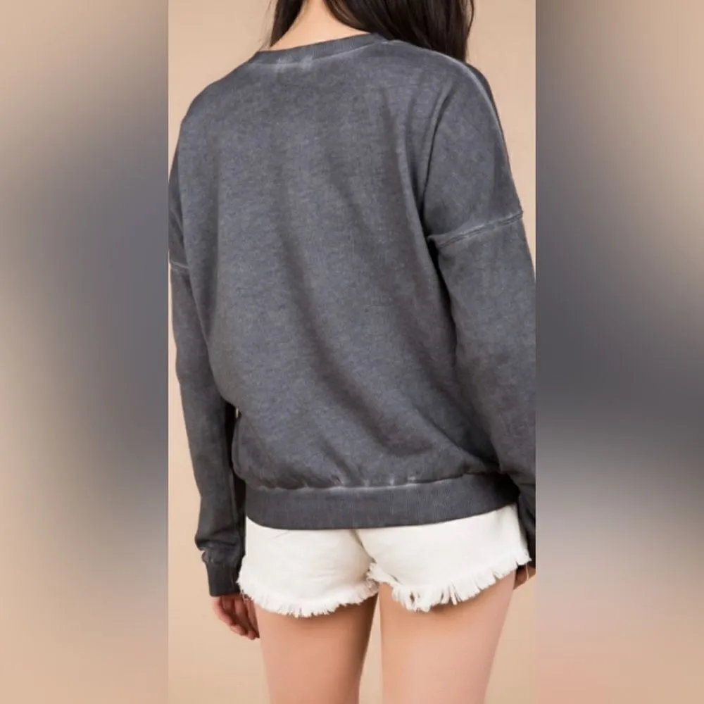 ‎POL Washed Pocket Sweatshirt - Image 9