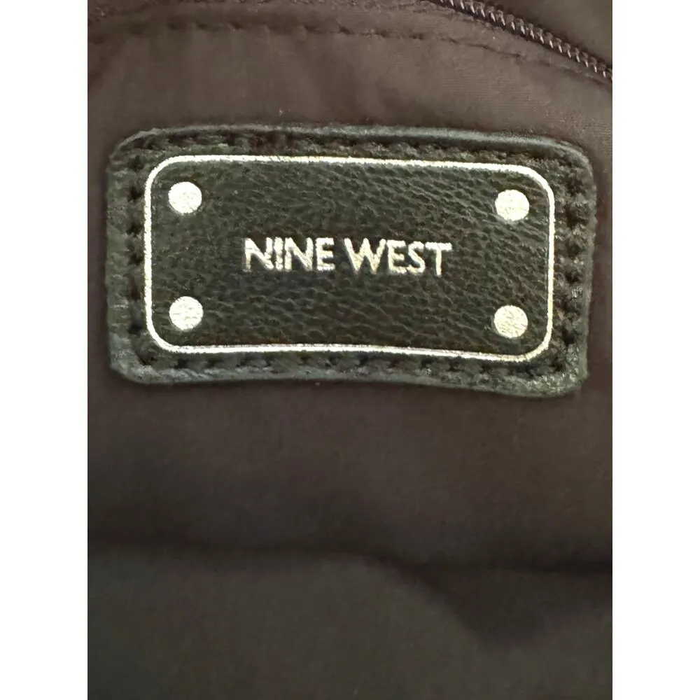 Vintage Y2K Nine West Black Faux Snakeskin Women’s Crossbody Bag Purse - Image 6