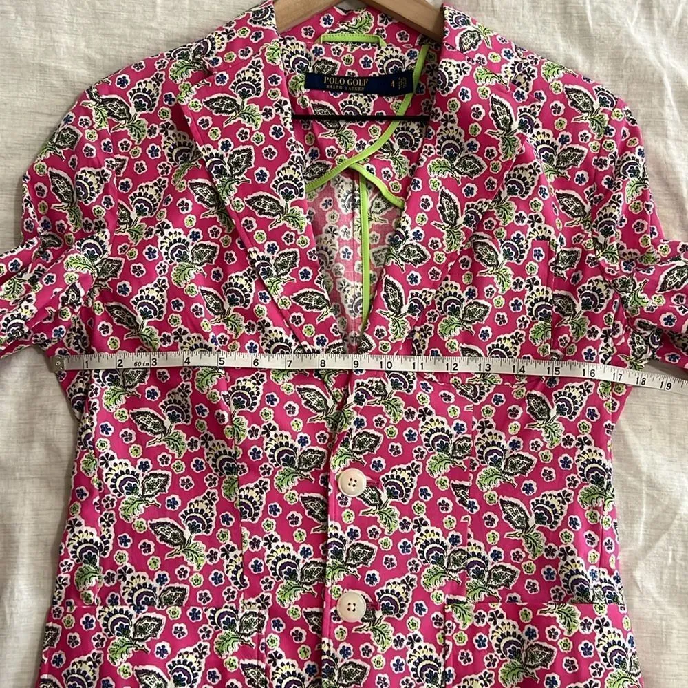Polo Ralph Lauren Women's Floral Blazer Jacket $225 Size 4 - Image 6