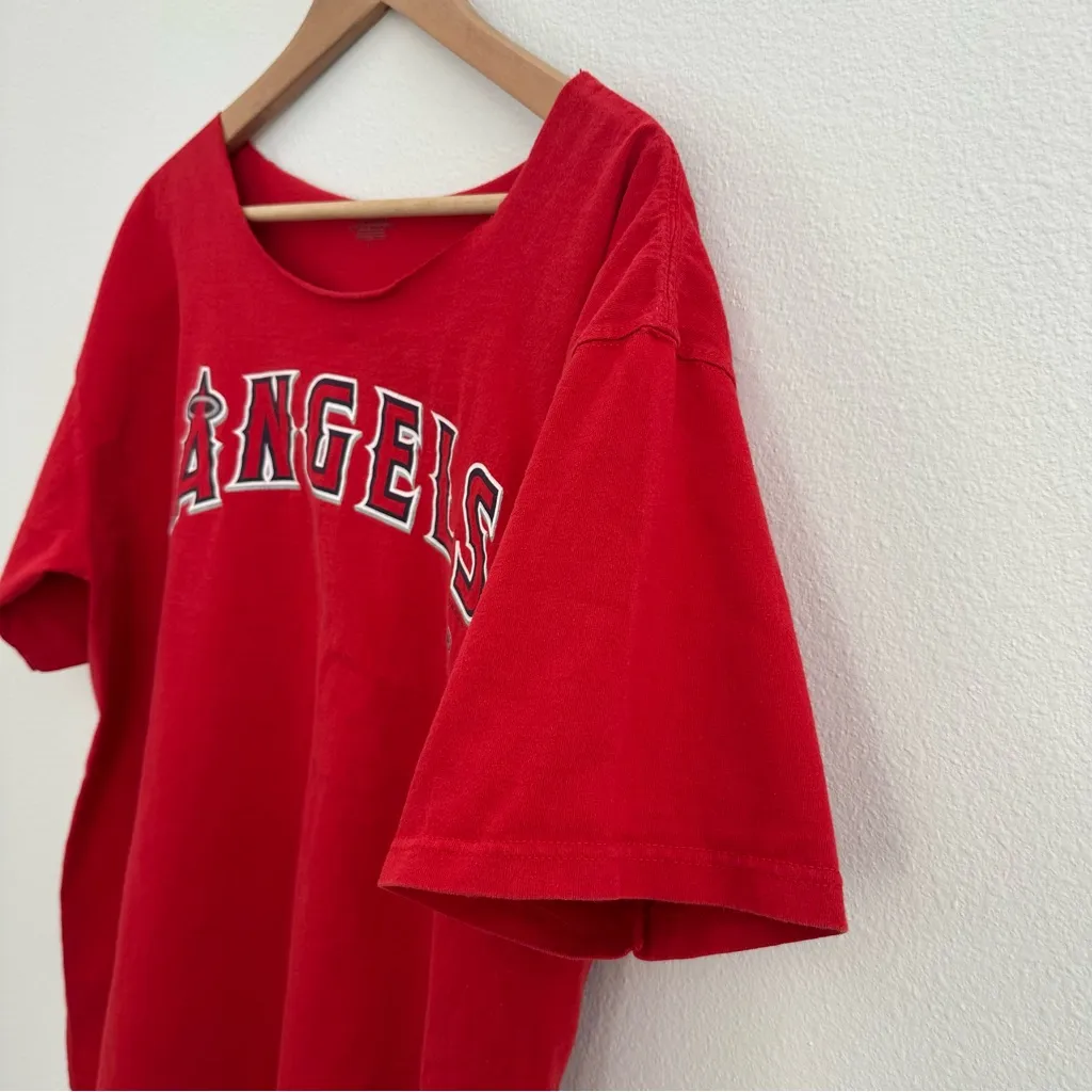 Angels MLB off the shoulder Tee Red Size L - Image 4