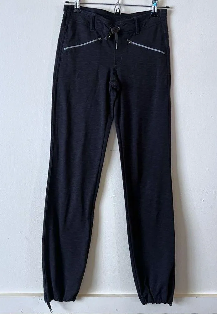 Kuhl Pants Women’s Reg Gray Mova Zip Pockets Pull On Stretch Drawstring SZ 2 - Image 2