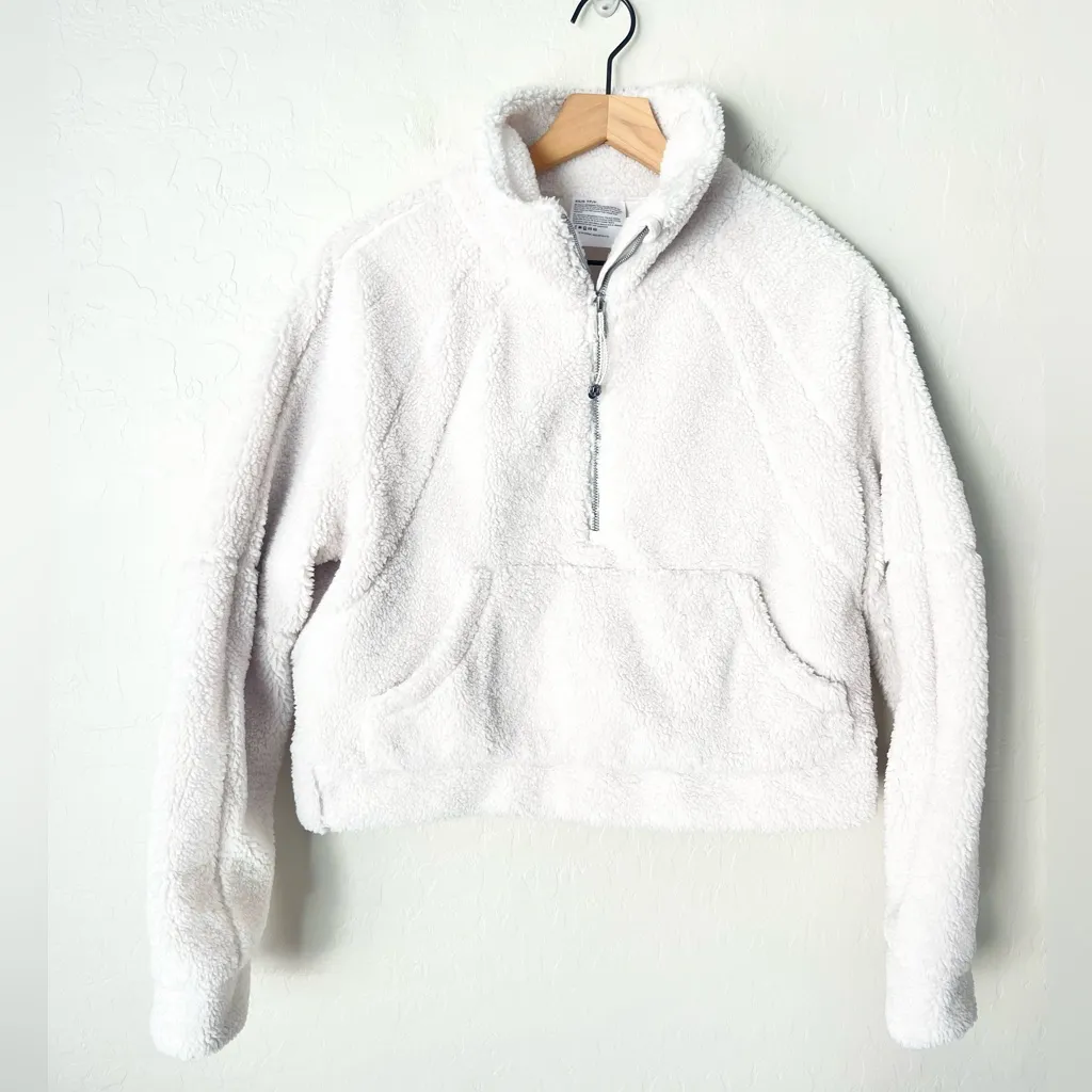 Lululemon Scuba Oversized Fleece jacket cream Bone XS/Small - Image 9