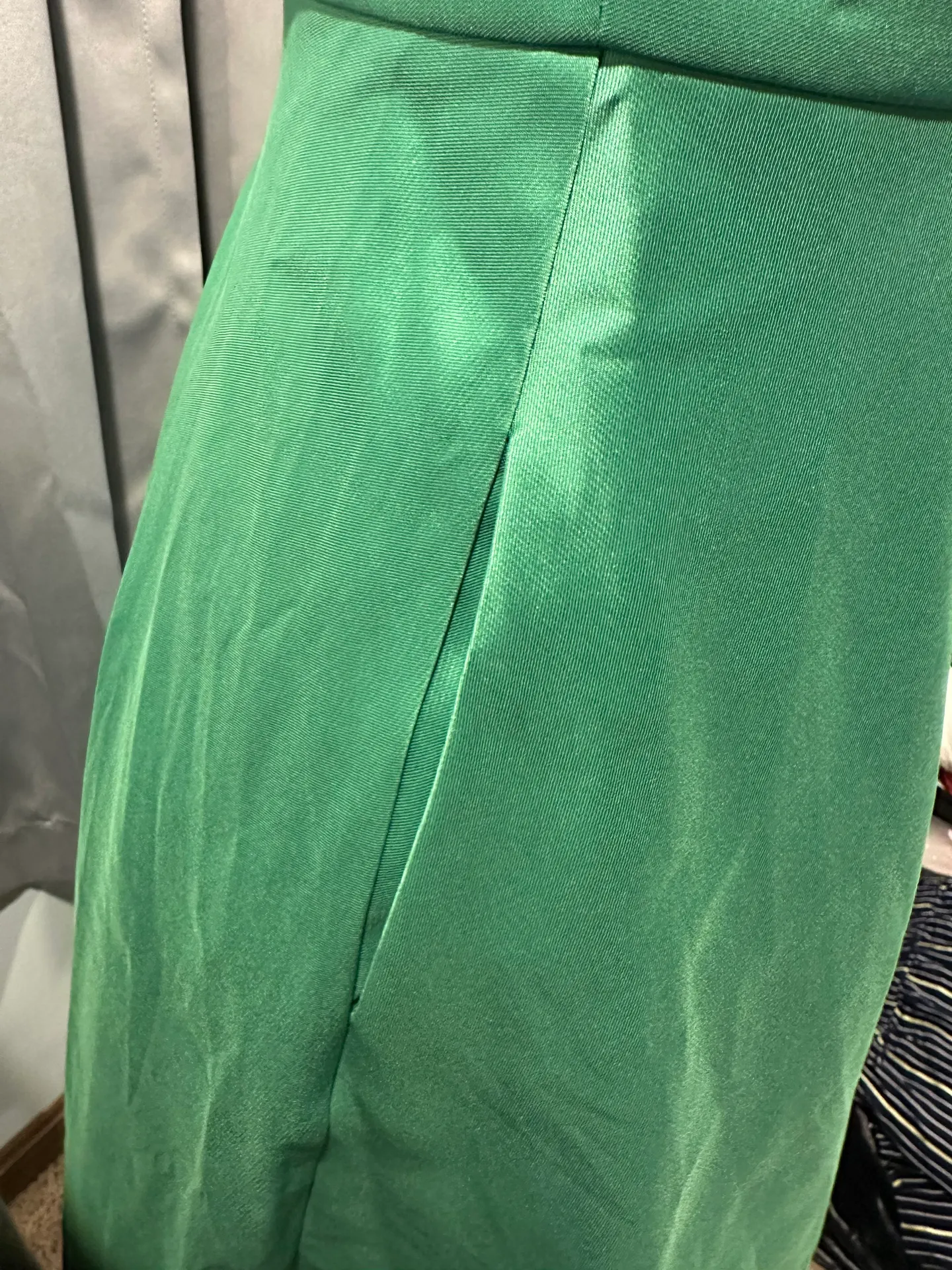 Petite Square Neck Sleeveless Asymmetric Fit and Flare Dress Size 2P - Image 11