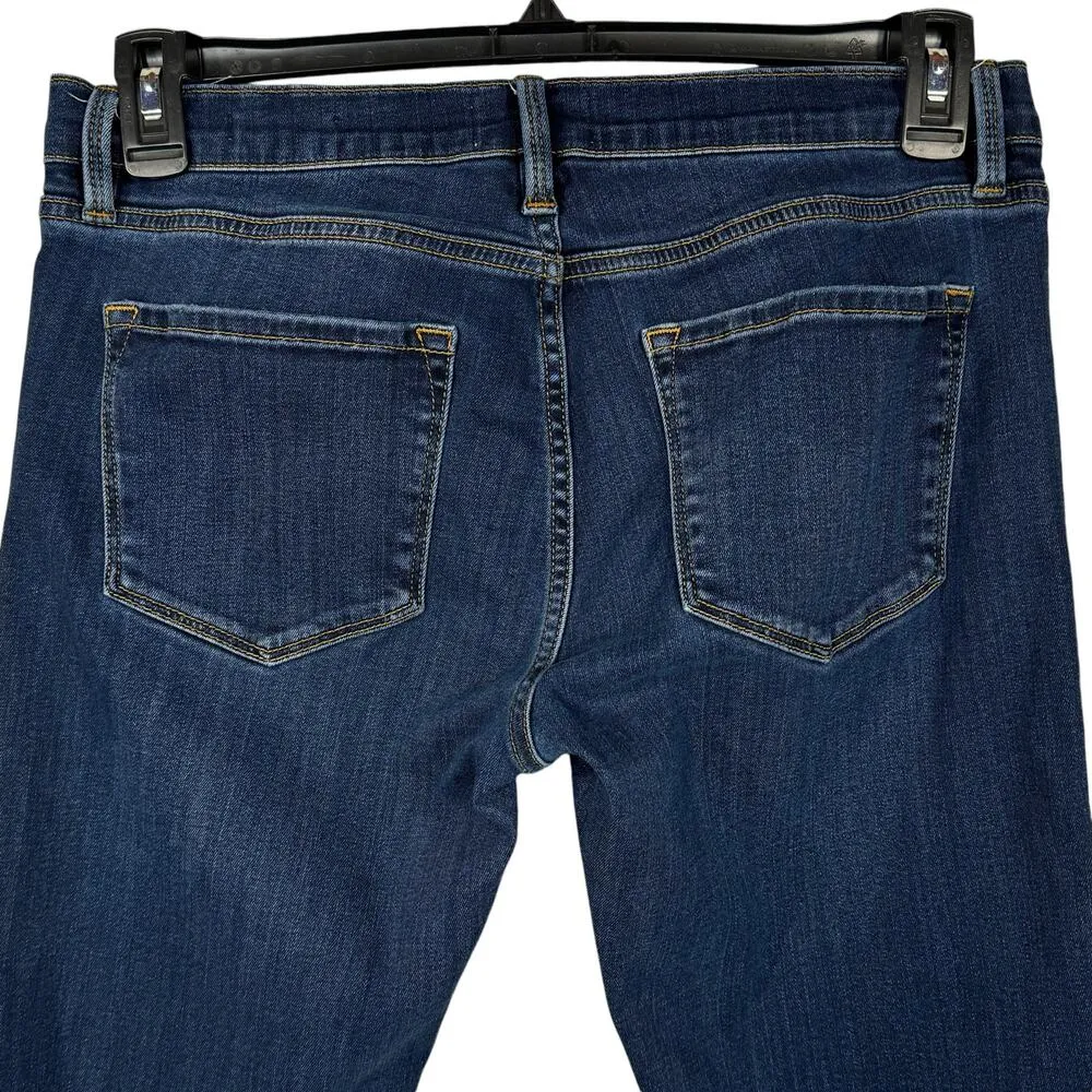 Frame SZ 28 Le Garcon Boyfriend Jeans Mid-Rise Distressed Frayed Dublin Grind - Image 5