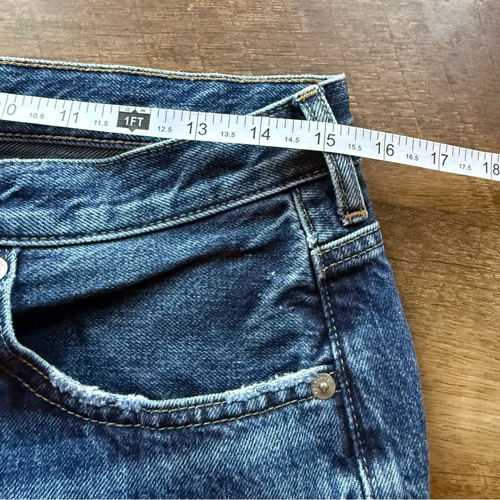 EVERLANE The Cheeky Jean Crop 100% cotton lightly distressed womens Size 31 - Image 9