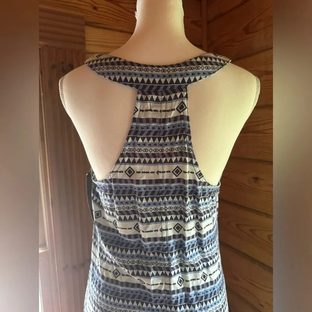 NWT Kavu Jocelyn Rivera hi lo flowy one pocket dress size small in blue​ - Image 5