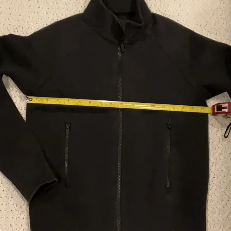 lululemon WOMENS 6 FULL ZIPPER athletica Black Sweatshirt STRECHY - Image 3