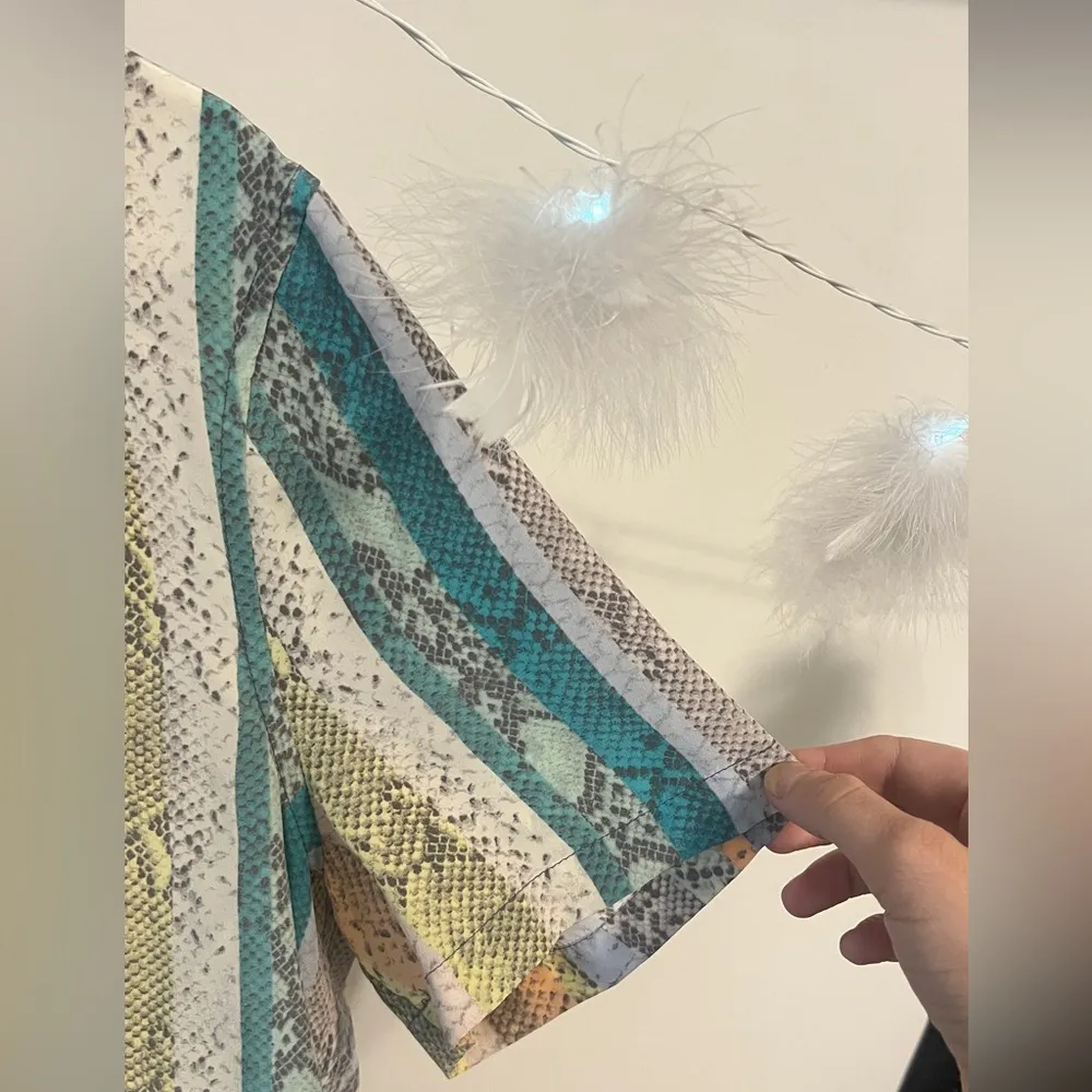 Equipment Snake Print Multicolored Top - Image 5