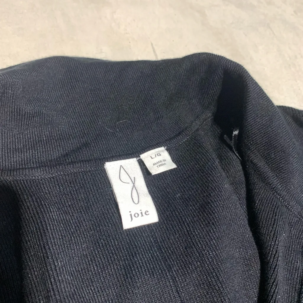 Joie Black ribbed Dress - Image 4