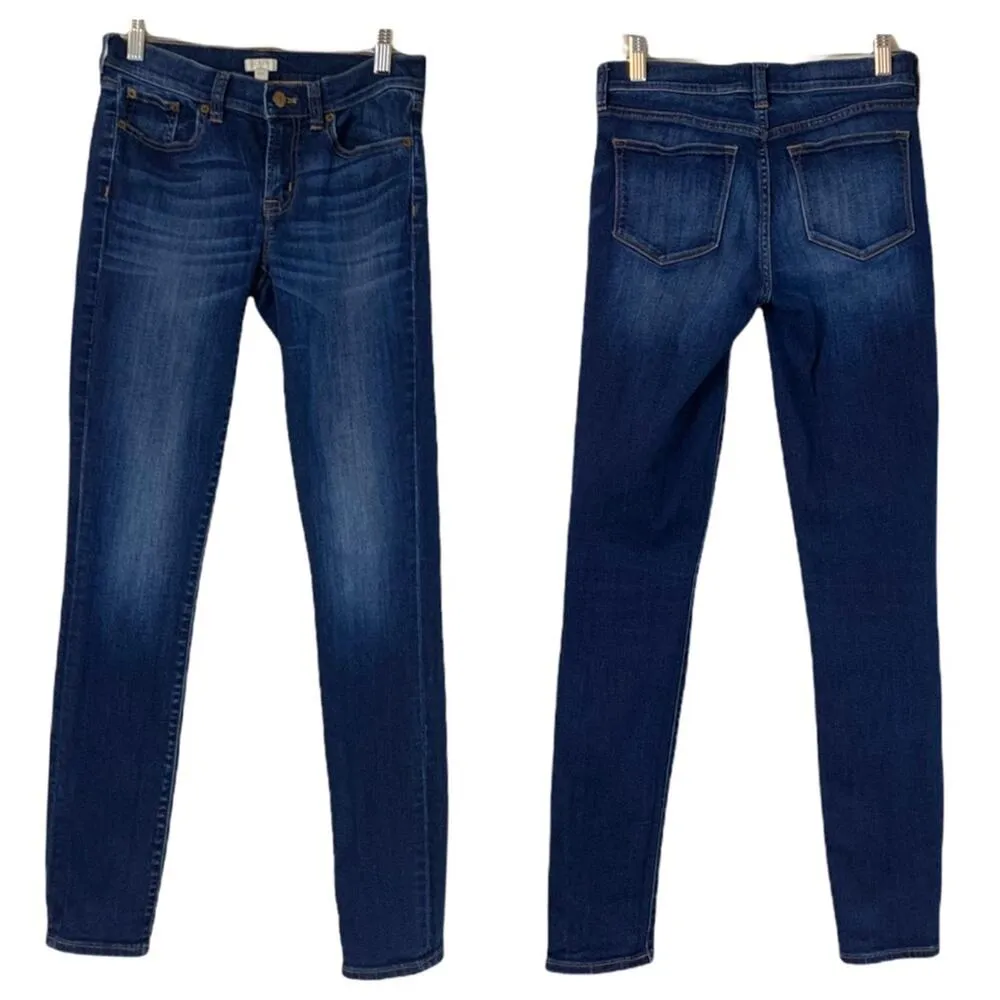 J.Crew Women's Mid Rise Skinny Slim Fit Ankle Jeans Dark Wash Stretch 25X30 - Image 6