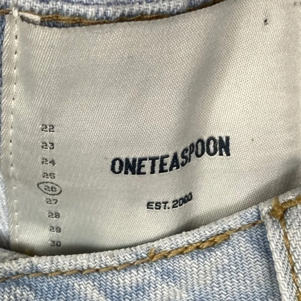 One Teaspoon NEW Hooligans High Waisted Distressed Straight Jeans Size 26 Brando - Image 6