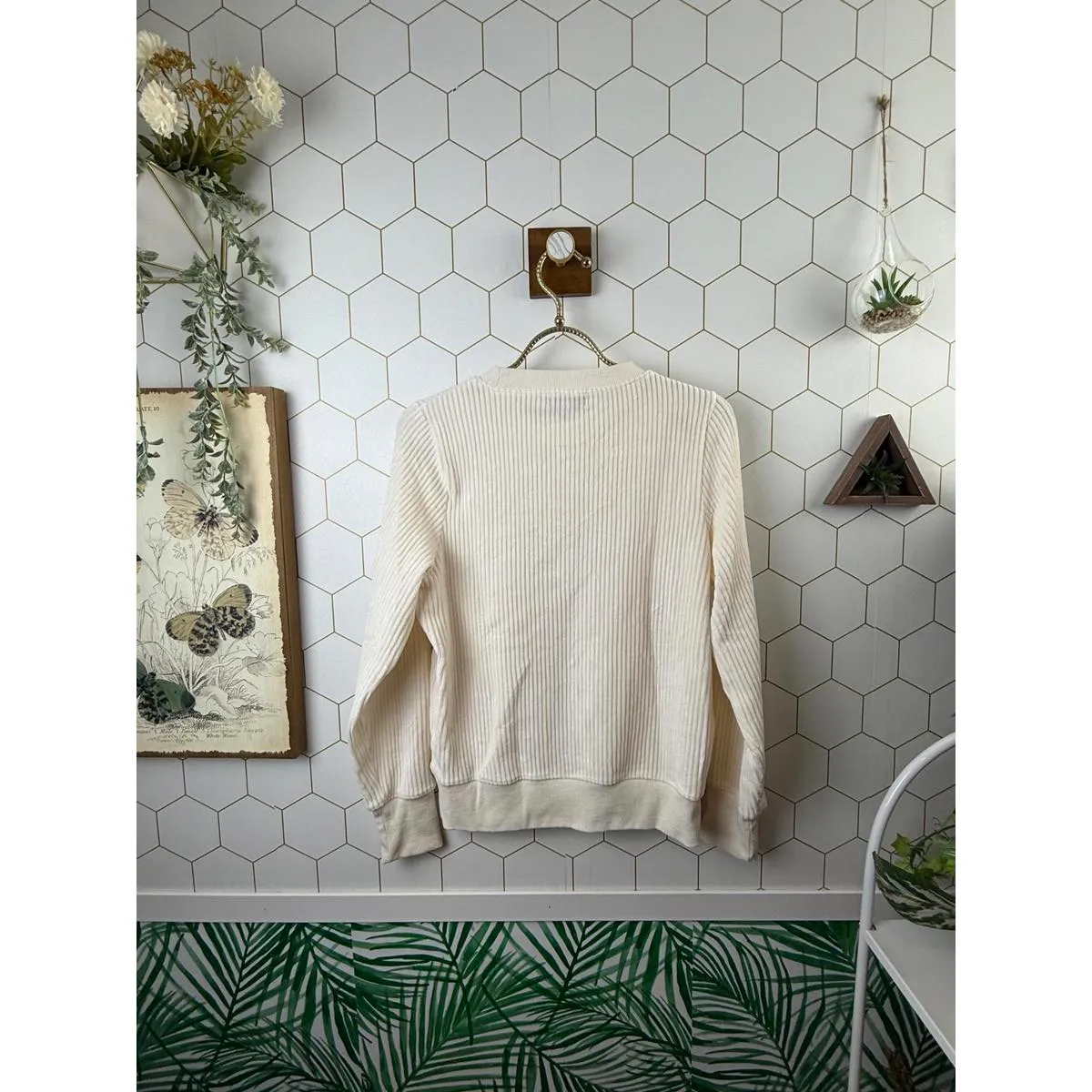 Evereve Cream Kennedy Ottoman Ribbed Pullover - Size - XS - Image 7