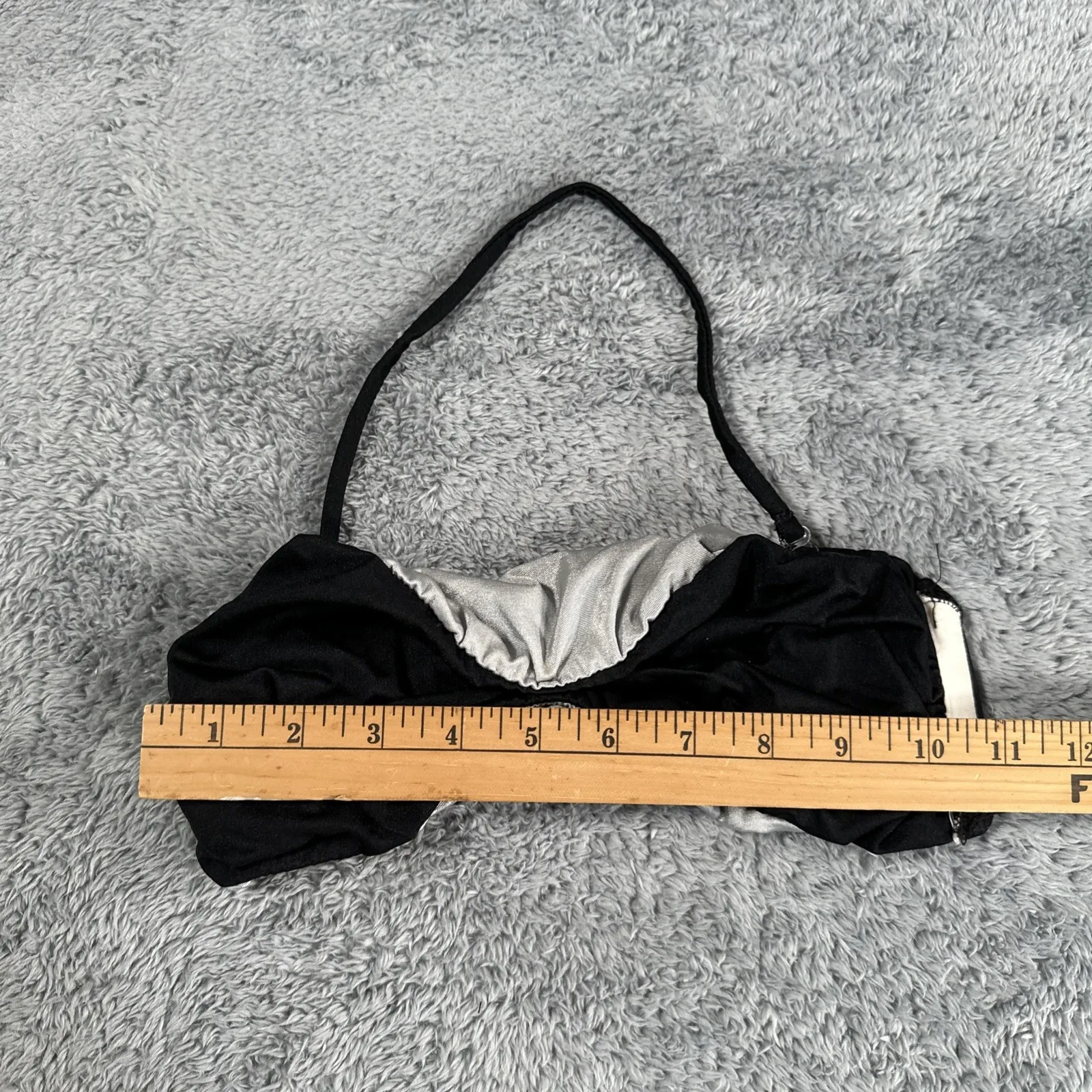 Vintage 1980s Dunk•Is Swimsuit Skimpy Strappy Sexy Medium SZ 9 Black USA - Image 11