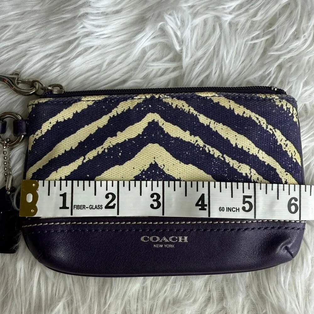 COACH Zebra Stripe Marine Wristlet - Image 8