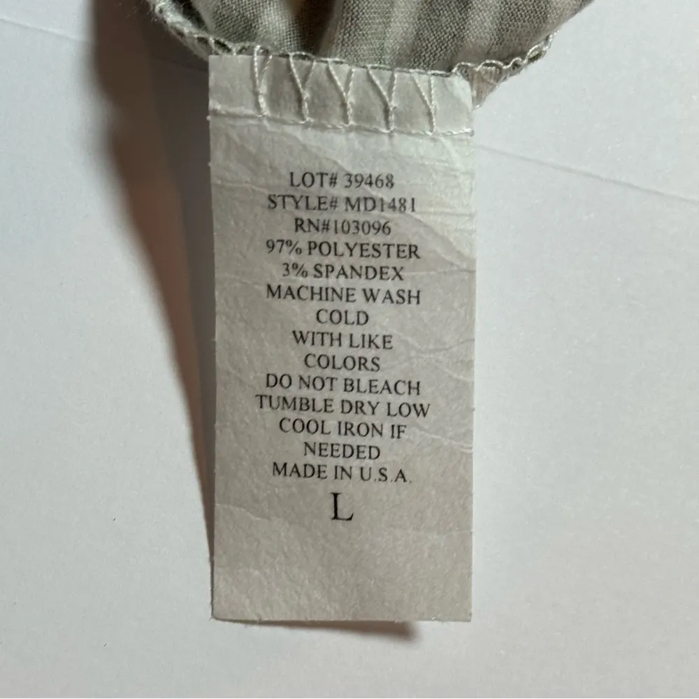 C’EST LA VIE Striped Green and White Maxi Dress L Size L - Image 4