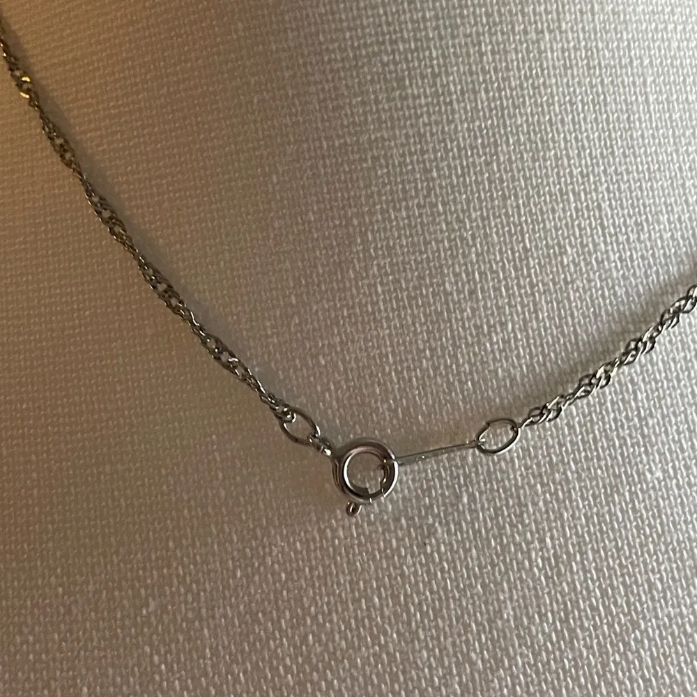 Vintage Mermaid Pendant With Faux Pearl Silver Chain Necklace - Image 5