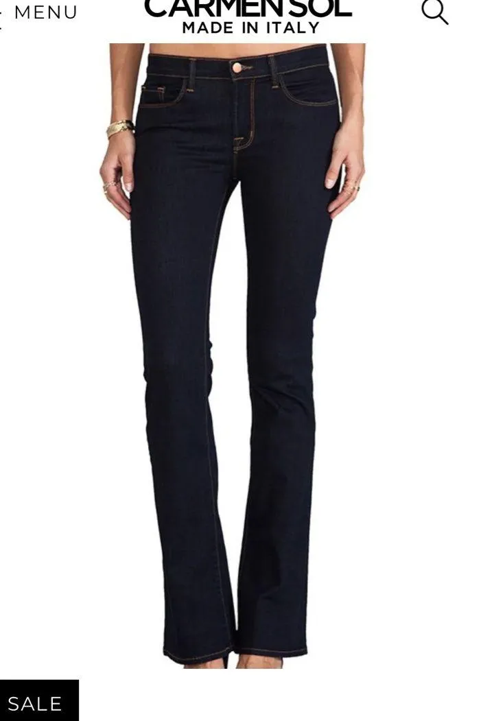 J Brand low rise slim boot leg jeans - Image 2