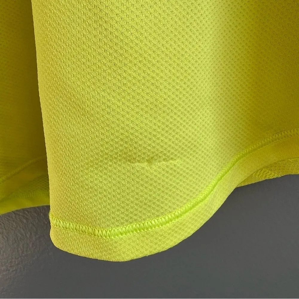 Lululemon High-Neck Running and Training T-Shirt Electric Lemon Yellow Size 12 - Image 14