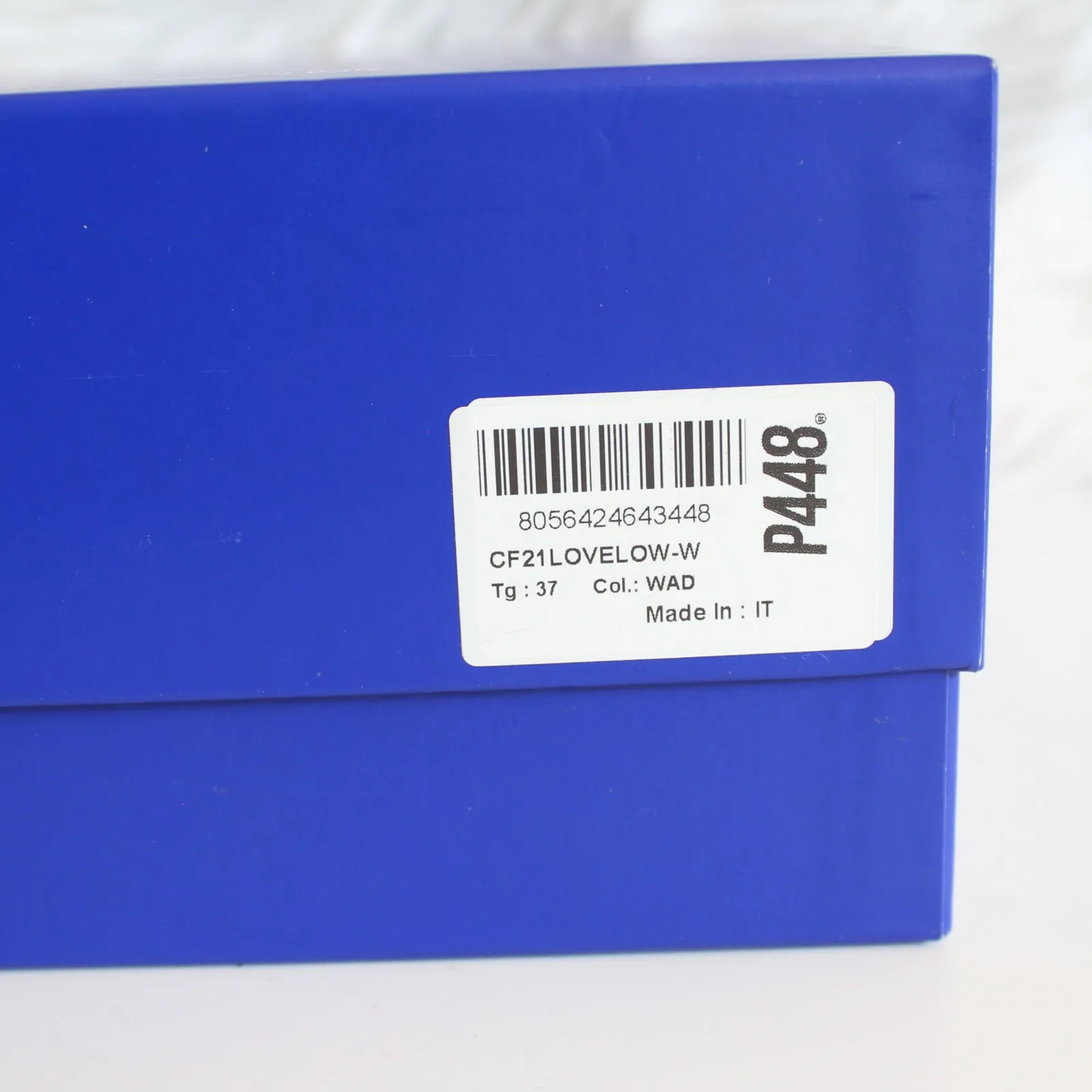 P448 John Sherpa Fuzzy Pink Holo Tan Suede Blue Sneakers - Image 13