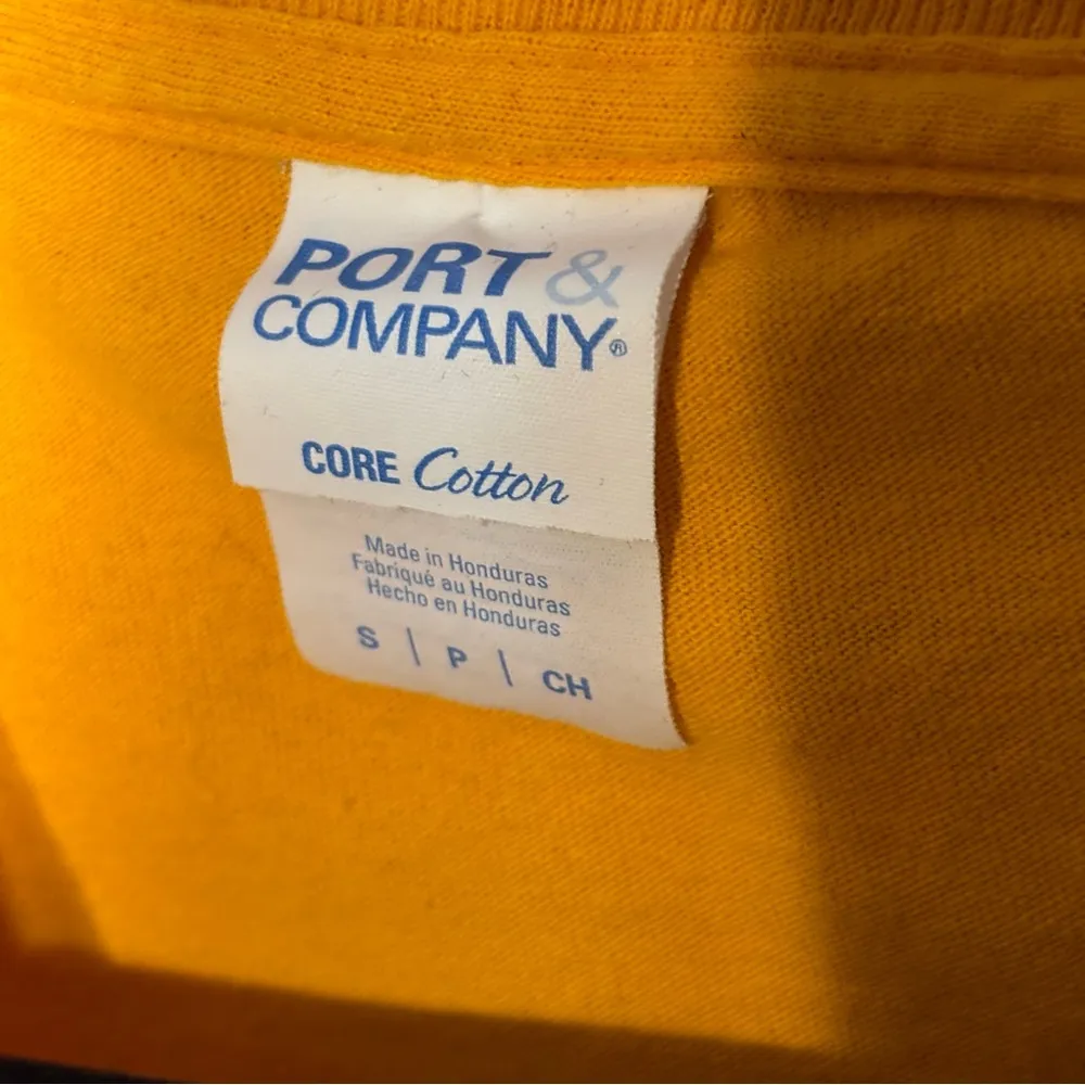 Vintage The Mighty Mangos 100% Cotton Yellow T-Shirt Sz S - Image 4