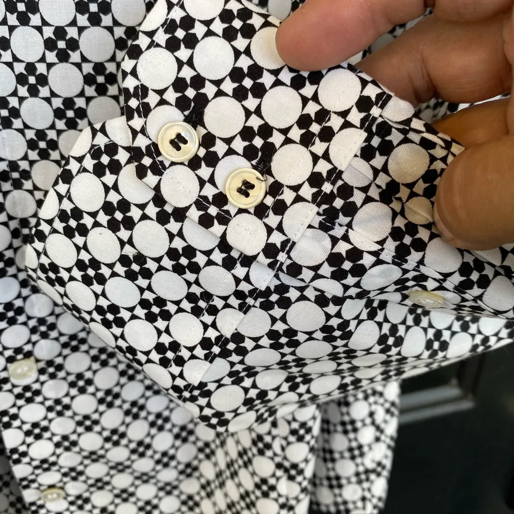 Talbots Nice  Abstract Print Blouse - Image 3