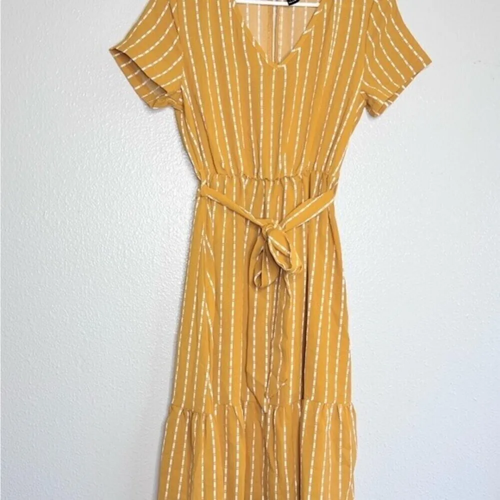 Women’s SHEIN Summer Mustard/yellow midi dress Size S. - Image 9