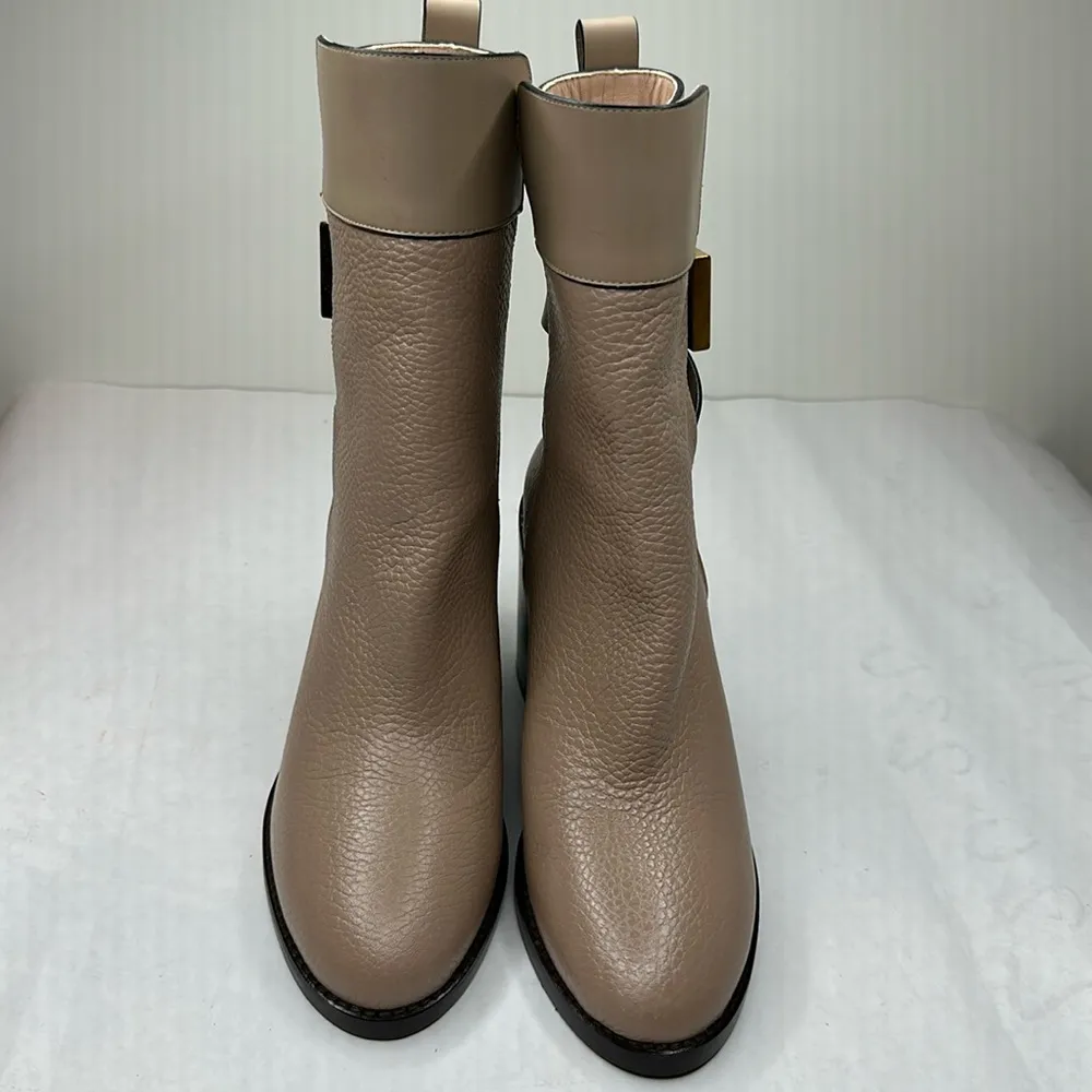 Stuart Weitzman Joplin Pebbled Boots in Beige - Image 2