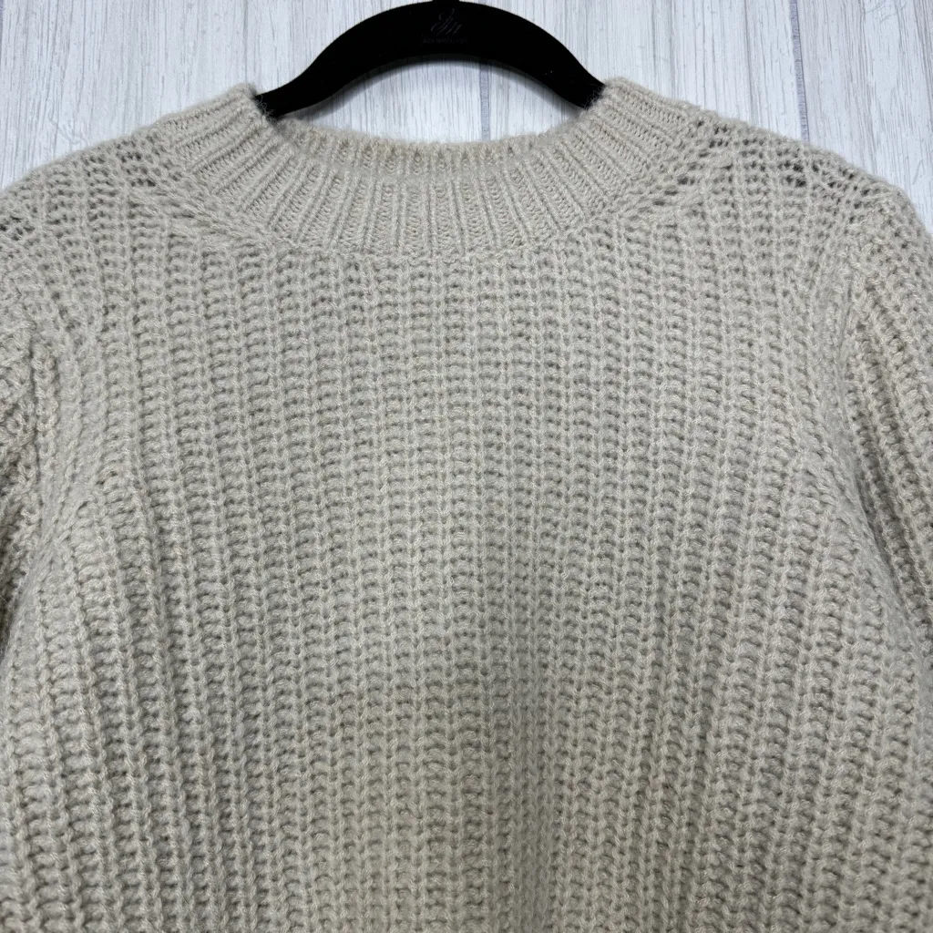 Boden Natural Chunky Ribbed Wool & Alpaca Blend Sweater size S Small K0636 - Image 8