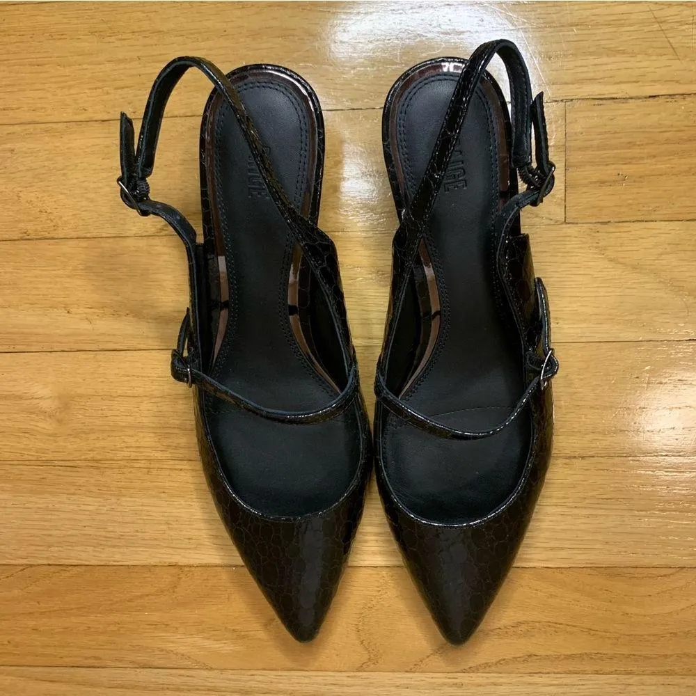 Paige Women's Maggie Pointed Toe Kitten Heel Slingback Pumps - Size 8.5 - Image 5