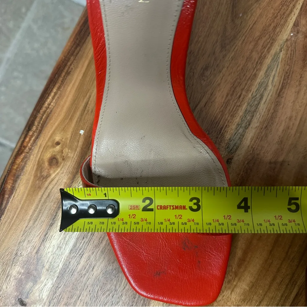 EUC Stuart Weitzman Red Ankle Strap Heels - Image 13