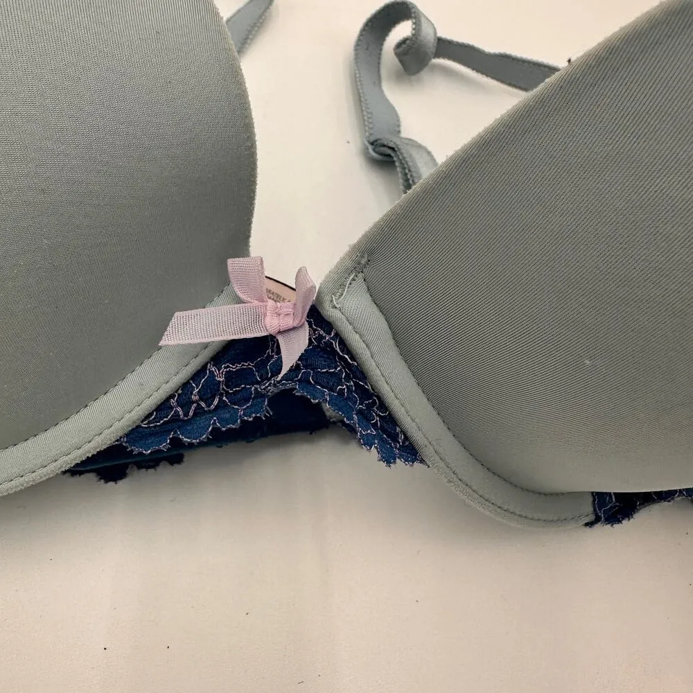 Victoria’s Secret VS Blue Dream Angels Push-Up Padded Bra Size 34D - Image 8