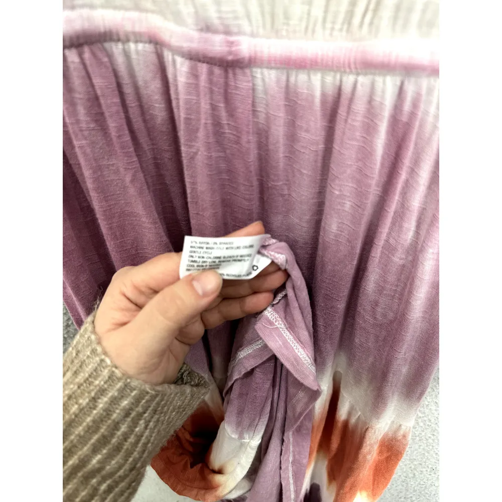 Knox Rose Maxi Dress Womens Small purple‎ Tie Dye Tie Waist Boho Hippie Beach - Image 5