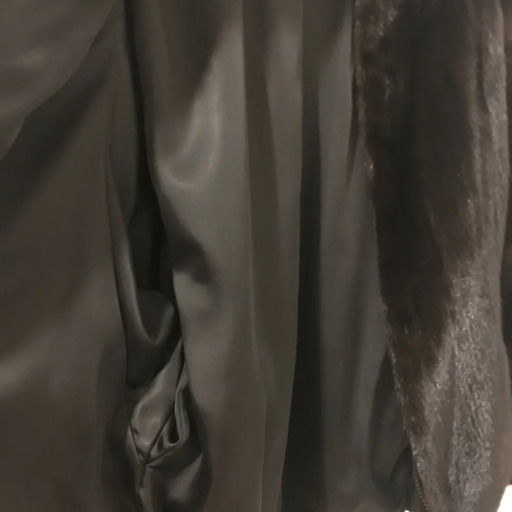 KAKAS Cropped Fur Coat Black Size L - Image 9