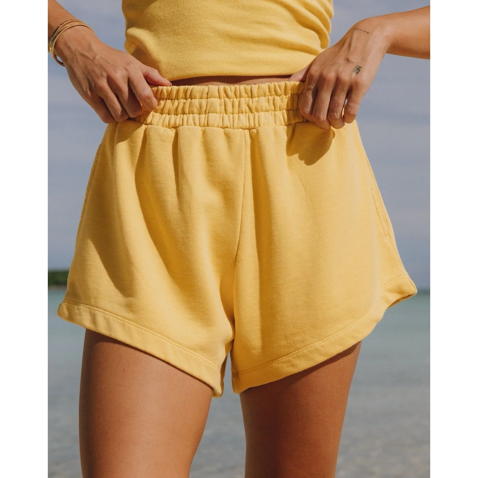 Daily Drills sunny Yellow Super Shorts XS Small Lounge Shorts - Image 3