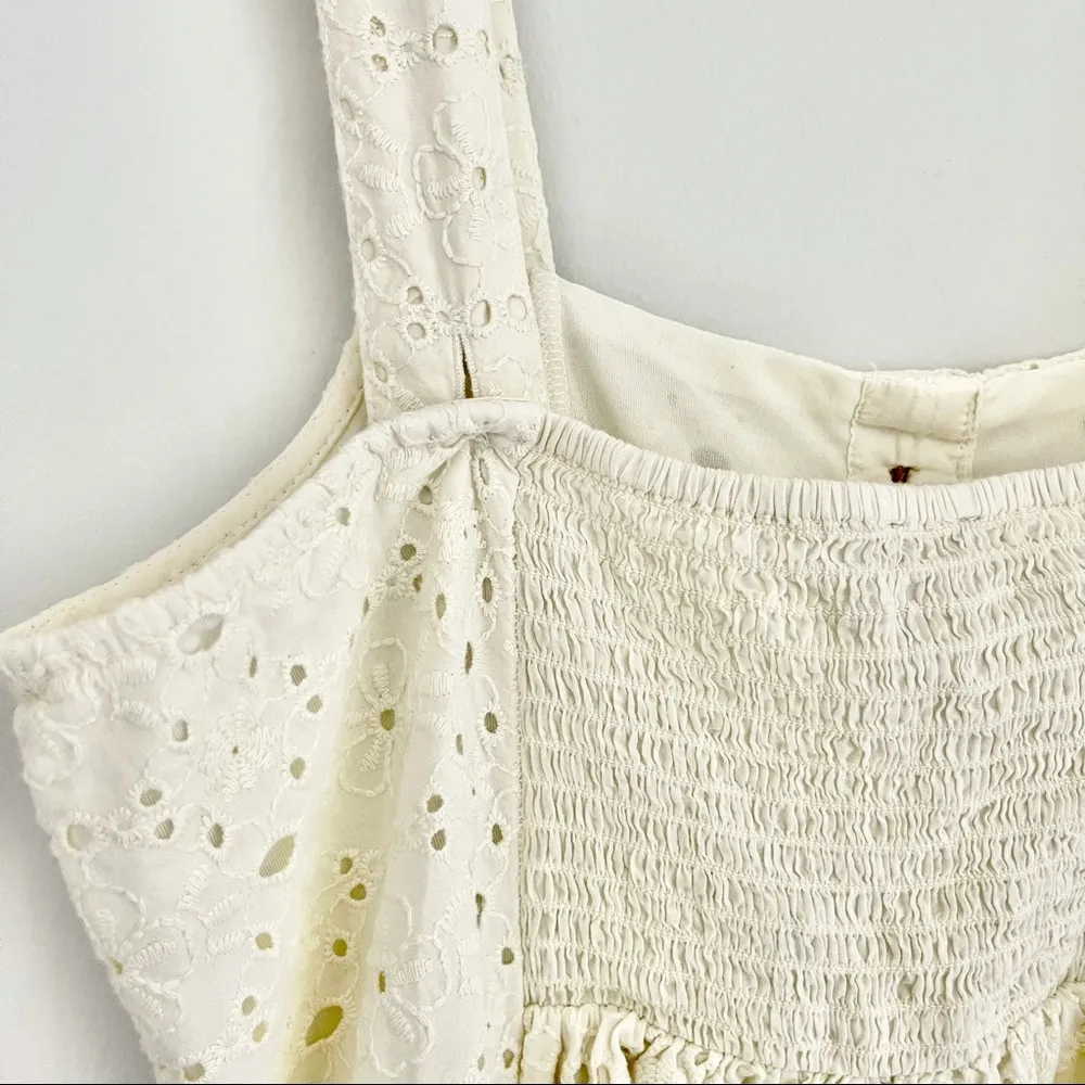 American Eagle Floral Button Front Lace Mini Dress - Image 6