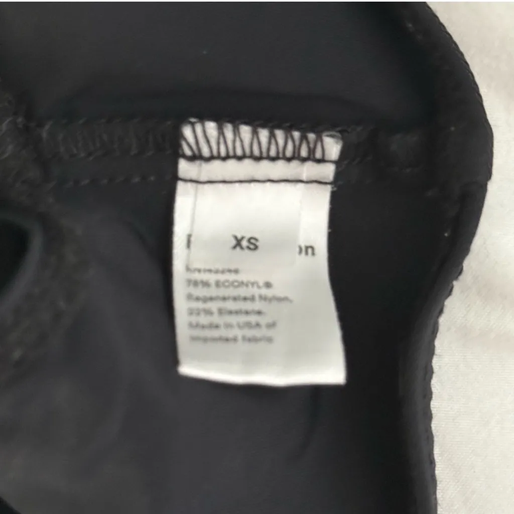 Reformation Kiwi Bikini Top in Rajah and Black High Cut Bikini Bottoms - Image 9